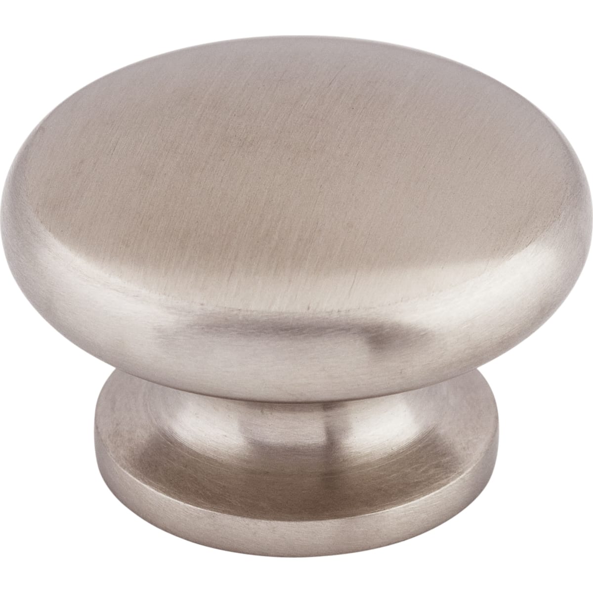 Top Knobs - SS19 - Flat 1-1/2 Inch Mushroom Cabinet Knob from the Stainless Collection in Stainless Steel