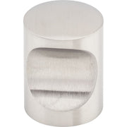 Indent 13/16 Inch Cylindrical Cabinet Knob from the Stainless Collection