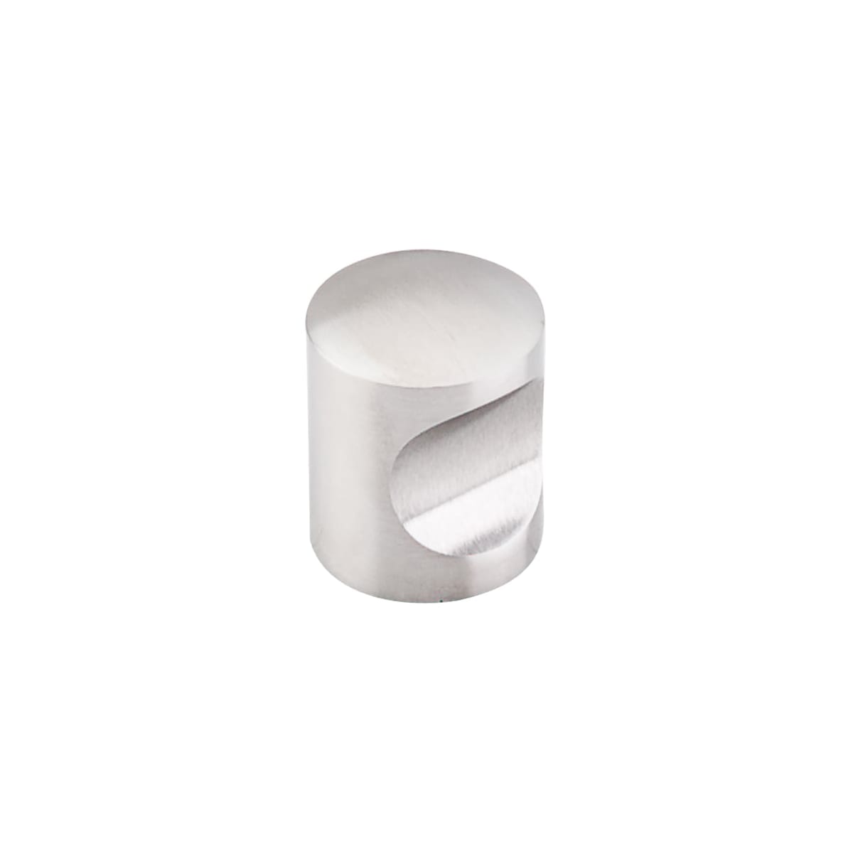 Top Knobs - SS22-10PACK - Indent 1 Inch Cylindrical Cabinet Knob from the Stainless Collection - 10 Pack in Stainless Steel