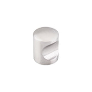 Top Knobs - SS22-10PACK - Indent 1 Inch Cylindrical Cabinet Knob from the Stainless Collection - 10 Pack in Stainless Steel