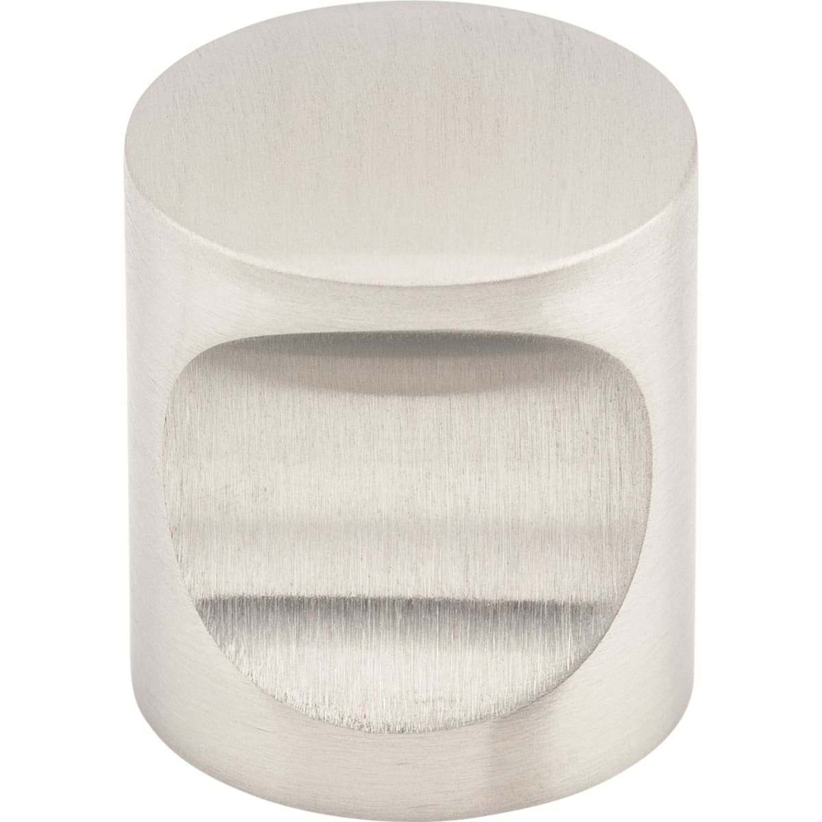 Indent 1 Inch Cylindrical Cabinet Knob from the Stainless Collection