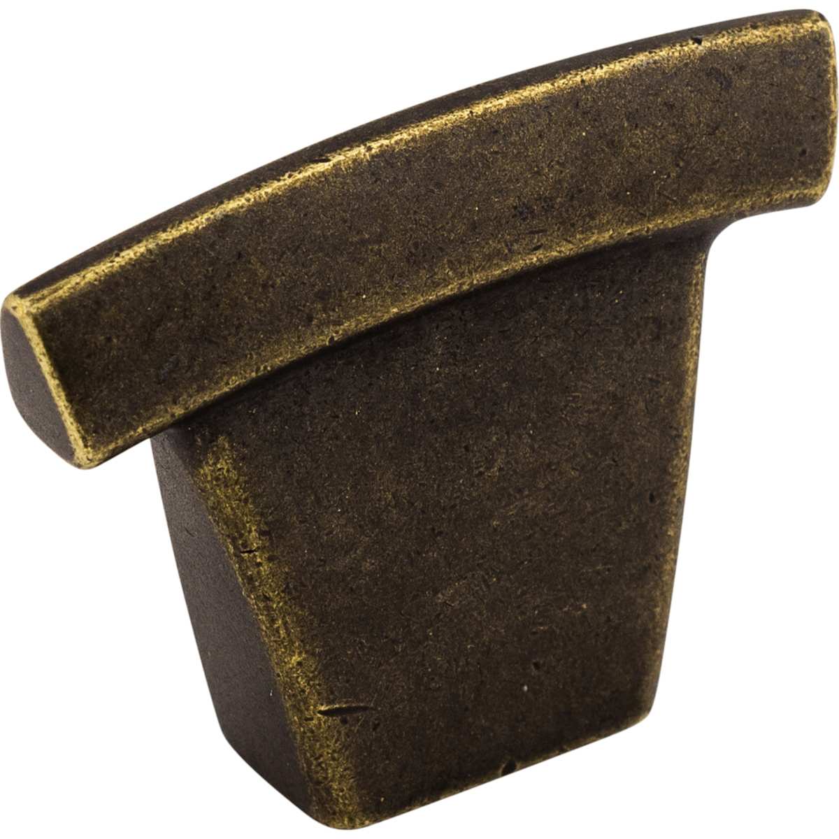 Top Knobs - TK1BLK - Arched 1-1/2 Inch Bar Cabinet Knob from the Sanctuary Collection in Flat Black