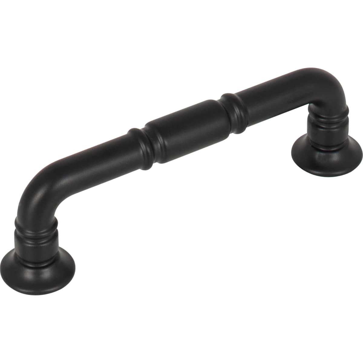 Top Knobs - TK1002BLK - Kent 3-3/4 Inch Center to Center Handle Cabinet Pull in Flat Black