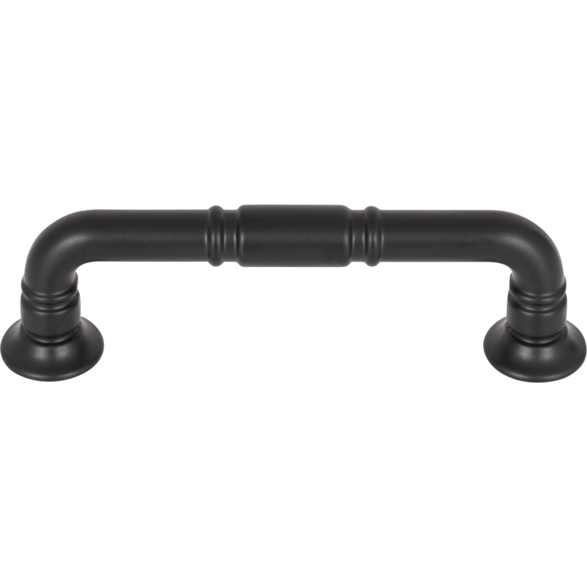 Top Knobs - TK1002BLK - Kent 3-3/4 Inch Center to Center Handle Cabinet Pull in Flat Black