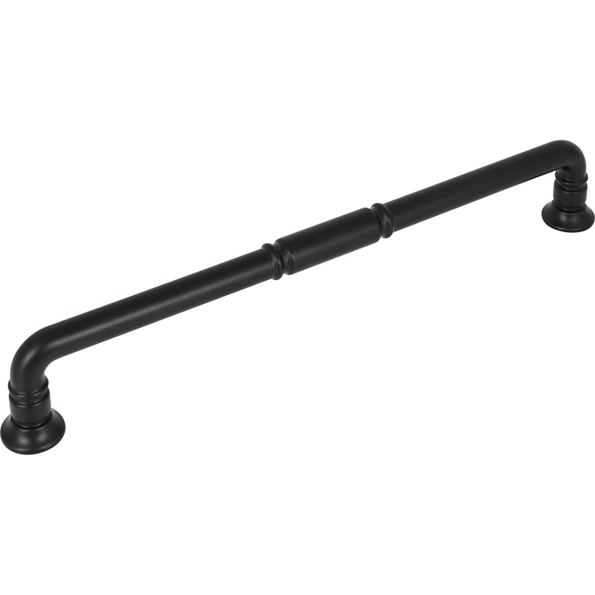 Top Knobs - TK1008BLK - Kent 12 Inch Center to Center Appliance Pull in Flat Black