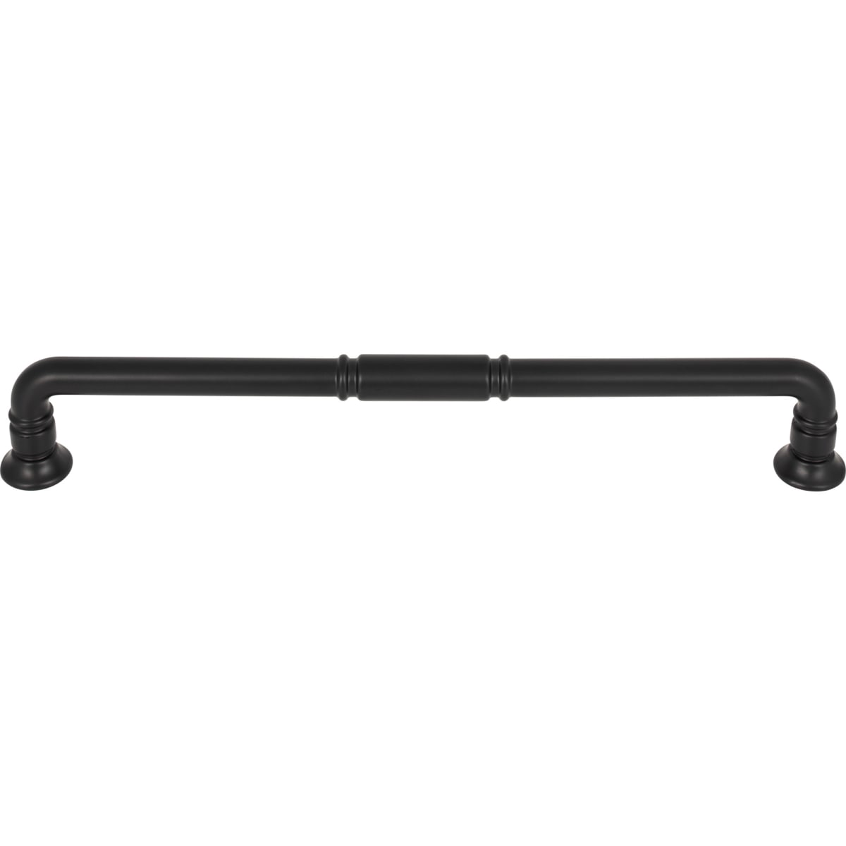 Top Knobs - TK1008BLK - Kent 12 Inch Center to Center Appliance Pull in Flat Black