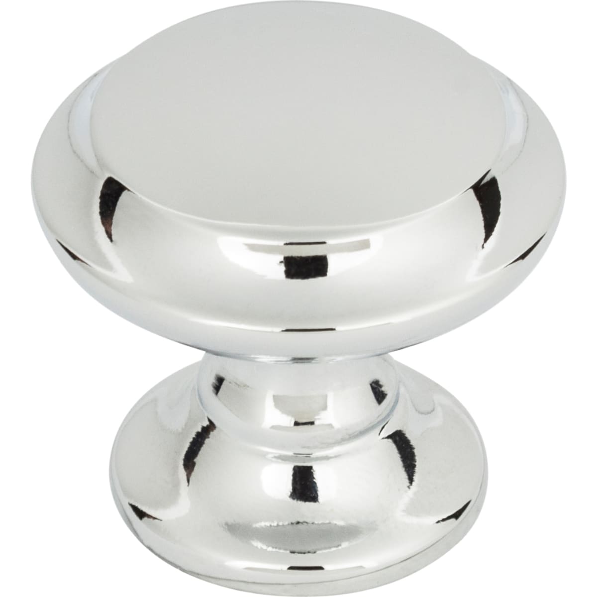 Top Knobs - TK1050PC - Grace 1-1/4 Inch Mushroom Cabinet Knob from the Barrow Collection in Polished Chrome