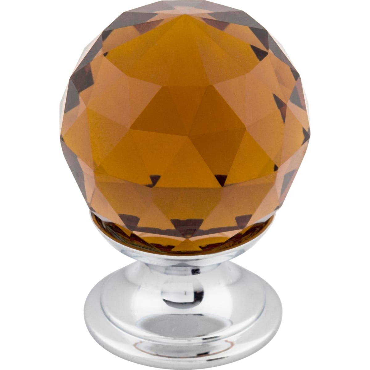 Wine 1-1/8 Inch Round Cabinet Knob from the Crystal Collection