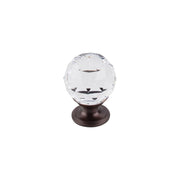 Clear 1-1/8 Inch Round Cabinet Knob from the Crystal Collection - 10 Pack