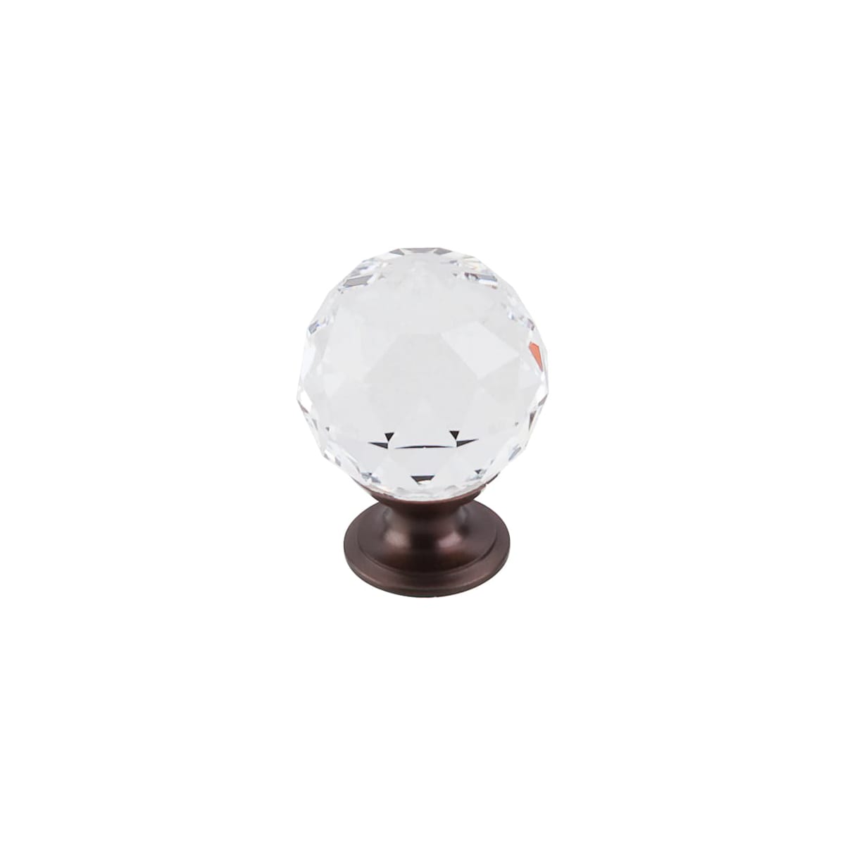 Clear 1-3/8 Inch Round Cabinet Knob from the Crystal Collection - 10 Pack