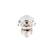 Top Knobs - TK128BSN-25PACK - Clear 1-3/8 Inch Geometric Cabinet Knob from the Crystal Collection - 25 Pack in Brushed Satin Nickel / Clear