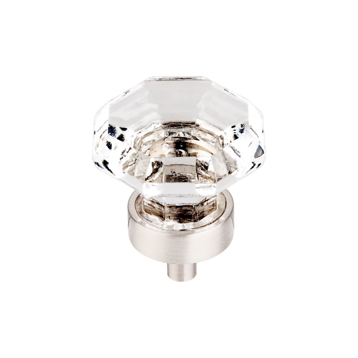 Clear 1-3/8 Inch Geometric Cabinet Knob from the Crystal Collection