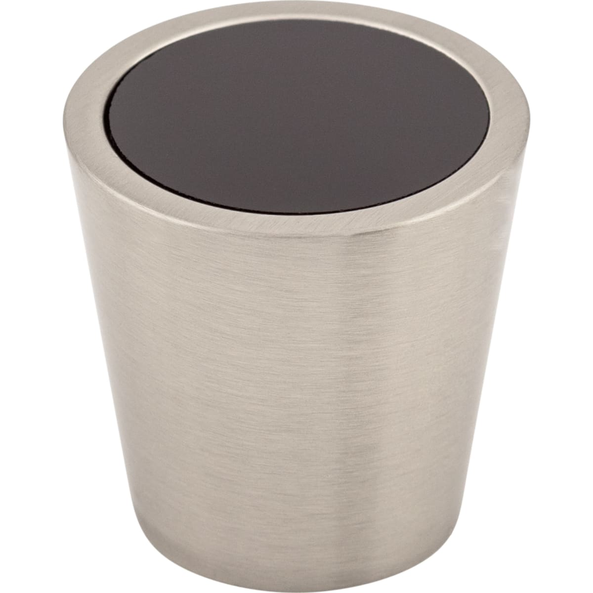Crystal 1-1/16 Inch Conical Cabinet Knob from the Black Collection