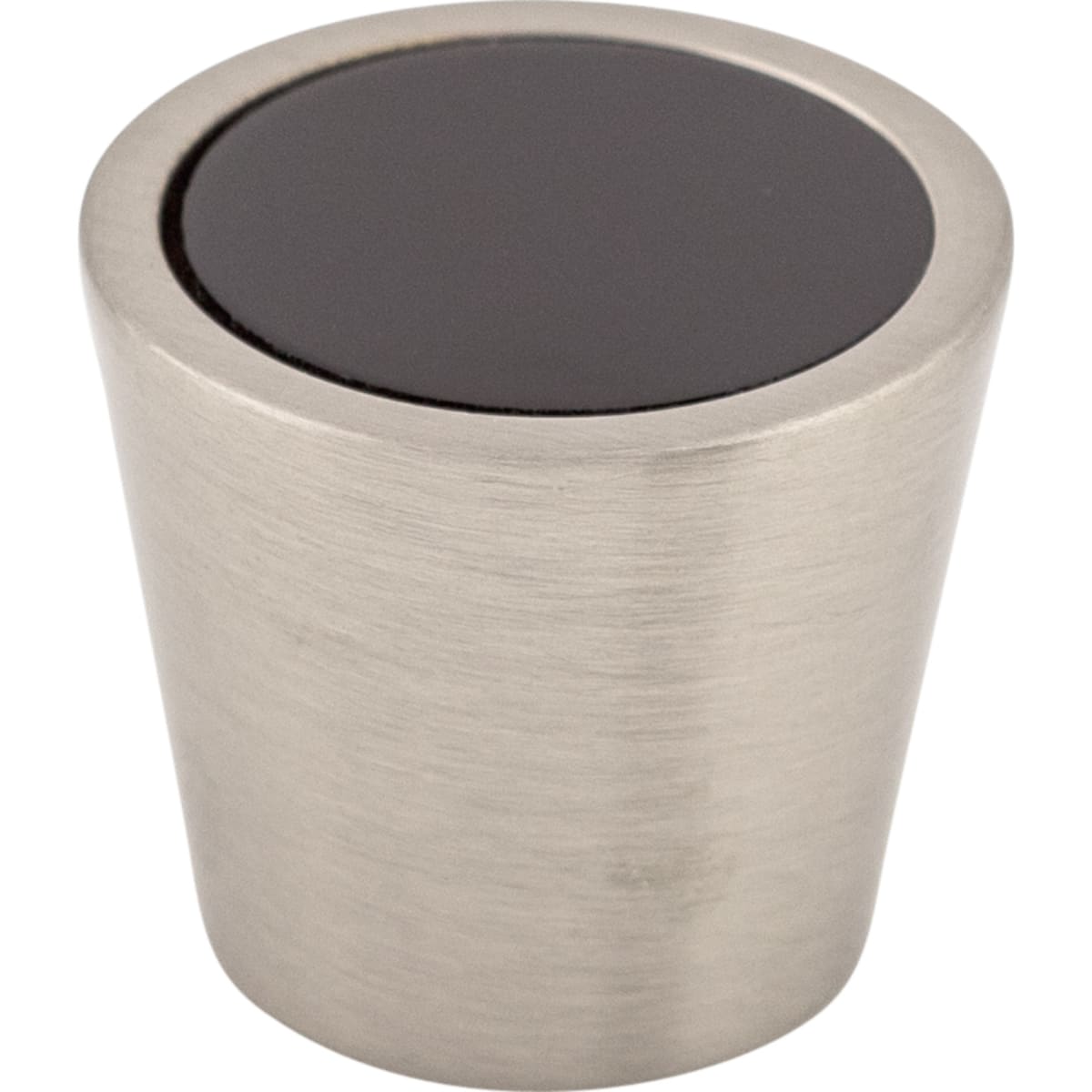 Crystal 13/16 Inch Conical Cabinet Knob from the Black Collection