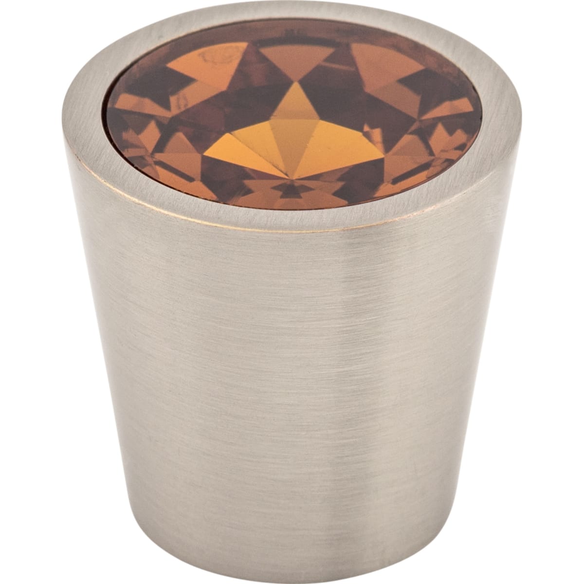 Crystal 1-1/16 Inch Conical Cabinet Knob from the Wine Collection