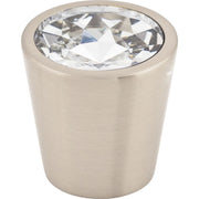 Crystal 1-1/16 Inch Conical Cabinet Knob from the Clear Collection
