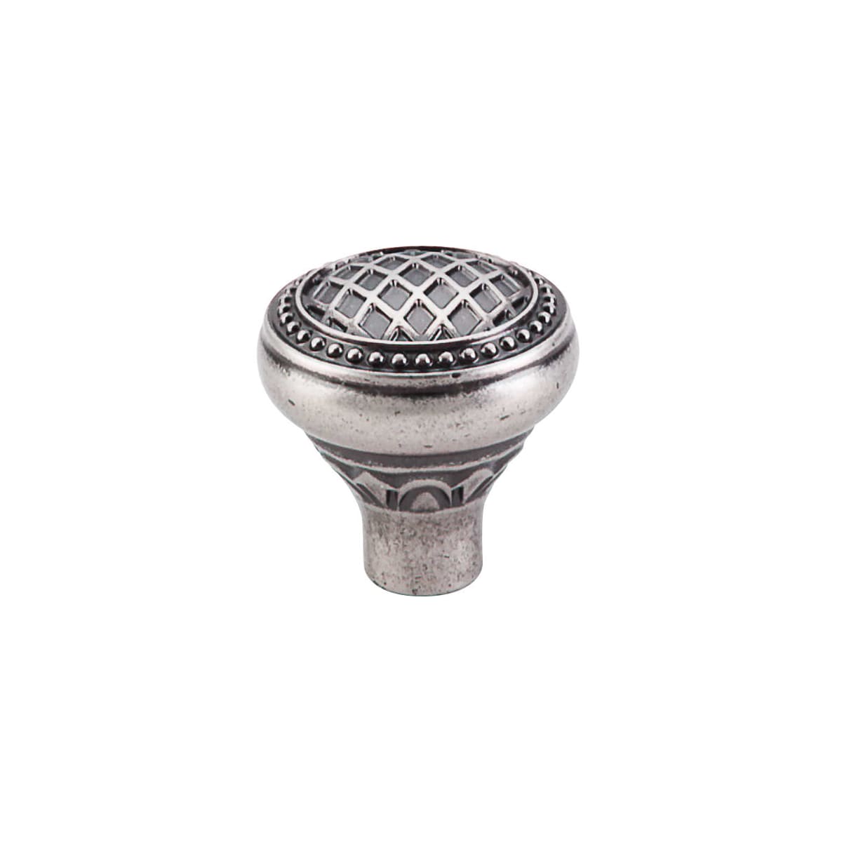 Top Knobs - TK173PTA-10PACK - Trevi 1-5/16 Inch Mushroom Cabinet Knob from the Trevi Collection - 10 Pack in Antique Pewter