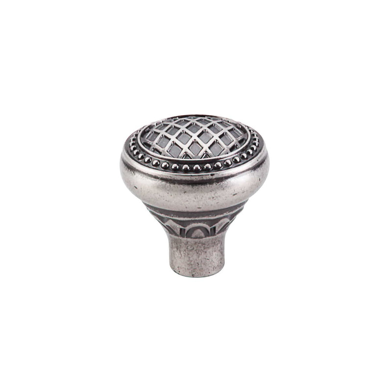 Top Knobs - TK173PTA-10PACK - Trevi 1-5/16 Inch Mushroom Cabinet Knob from the Trevi Collection - 10 Pack in Antique Pewter