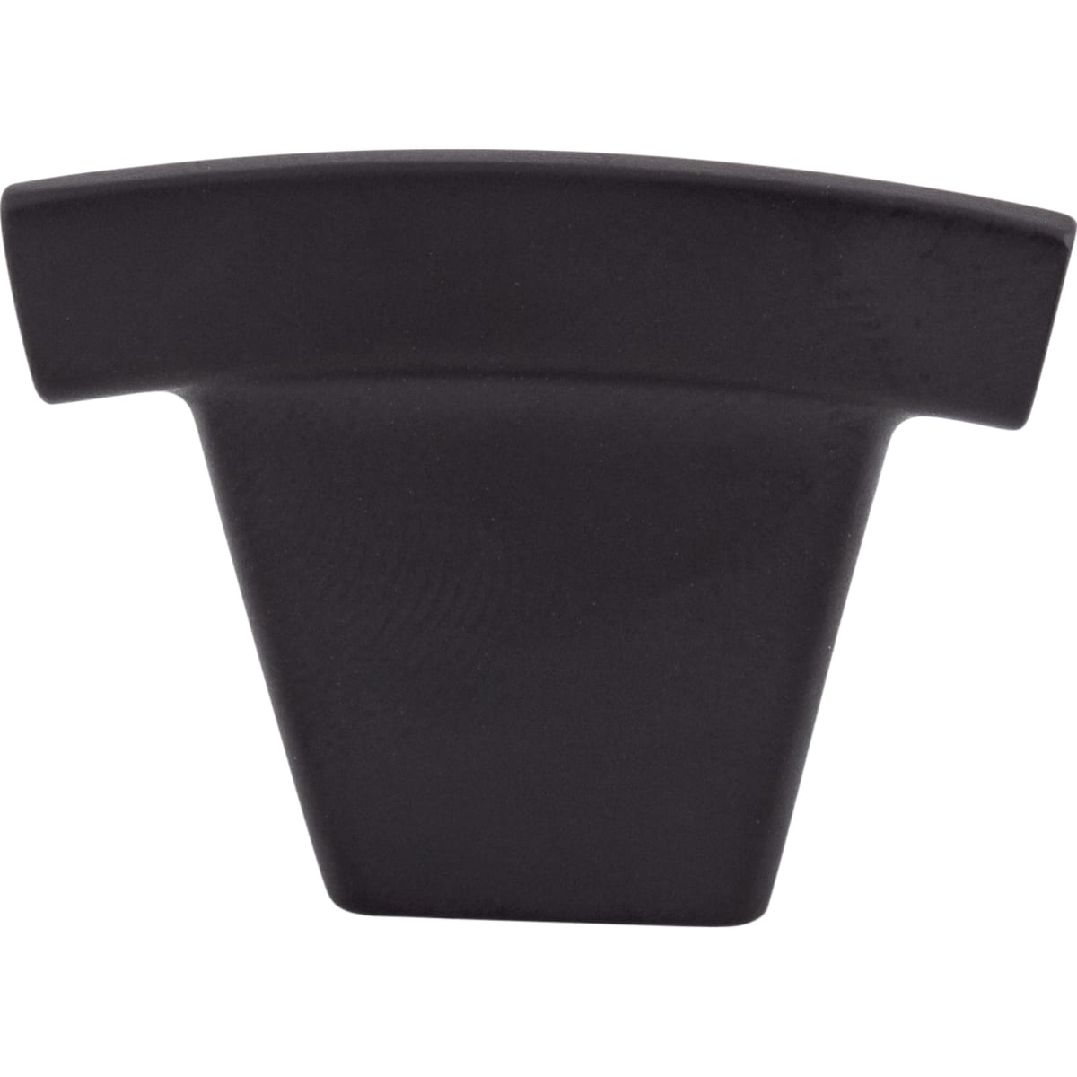 Top Knobs - TK1BLK - Arched 1-1/2 Inch Bar Cabinet Knob from the Sanctuary Collection in Flat Black