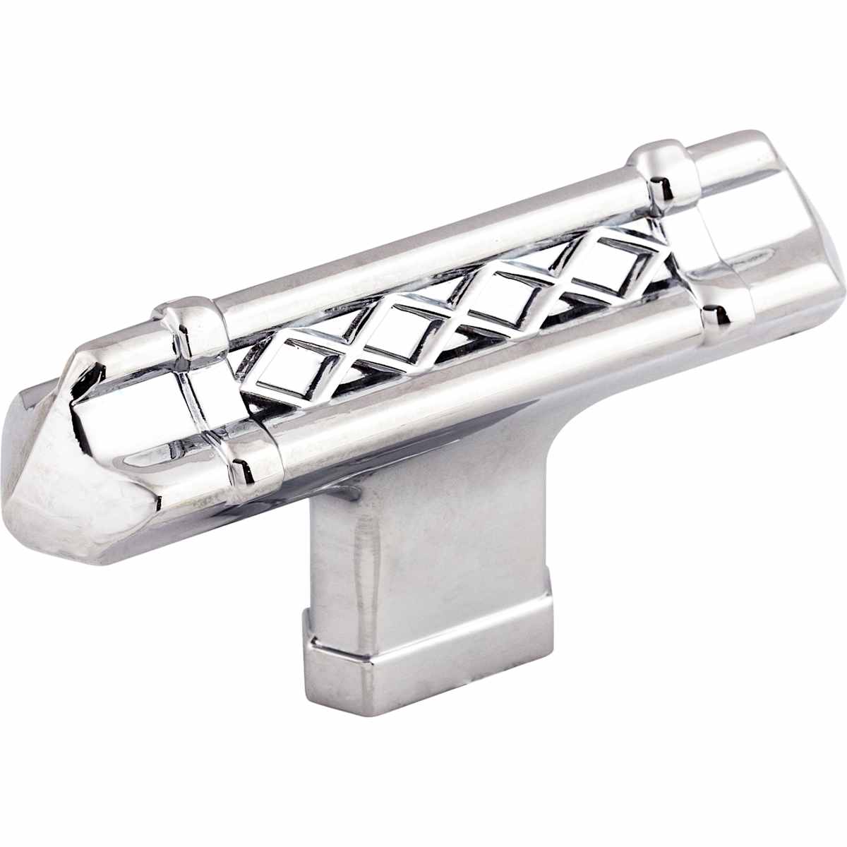 Top Knobs - TK204PC - T-Handle 2-5/8 Inch Bar Cabinet Knob from the Tower Bridge Collection in Polished Chrome