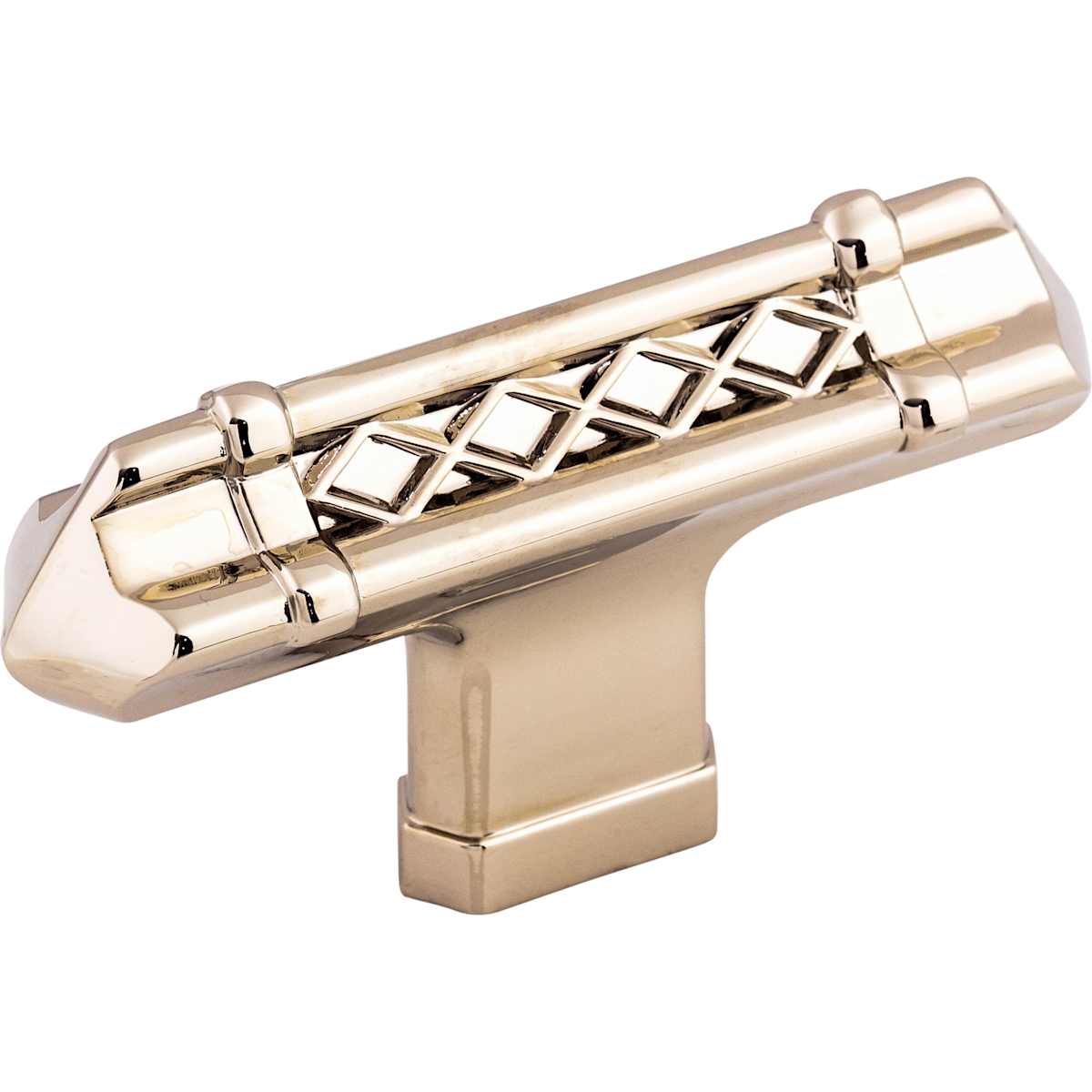 Top Knobs - TK204PC - T-Handle 2-5/8 Inch Bar Cabinet Knob from the Tower Bridge Collection in Polished Chrome