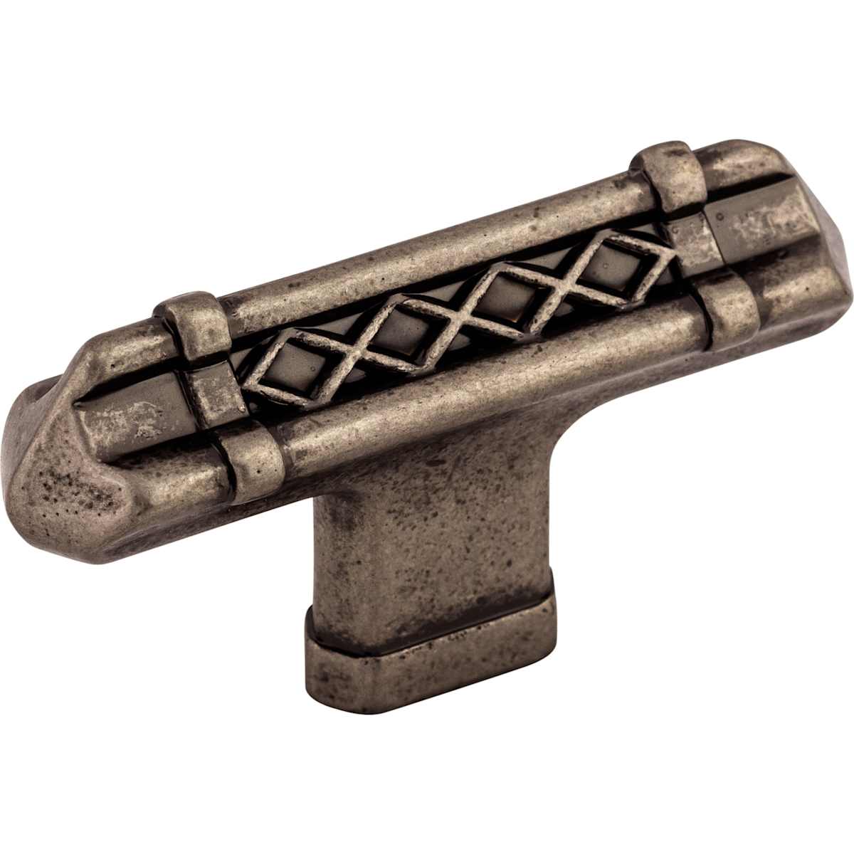 Top Knobs - TK204PC - T-Handle 2-5/8 Inch Bar Cabinet Knob from the Tower Bridge Collection in Polished Chrome