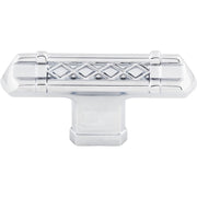 Top Knobs - TK204PC - T-Handle 2-5/8 Inch Bar Cabinet Knob from the Tower Bridge Collection in Polished Chrome