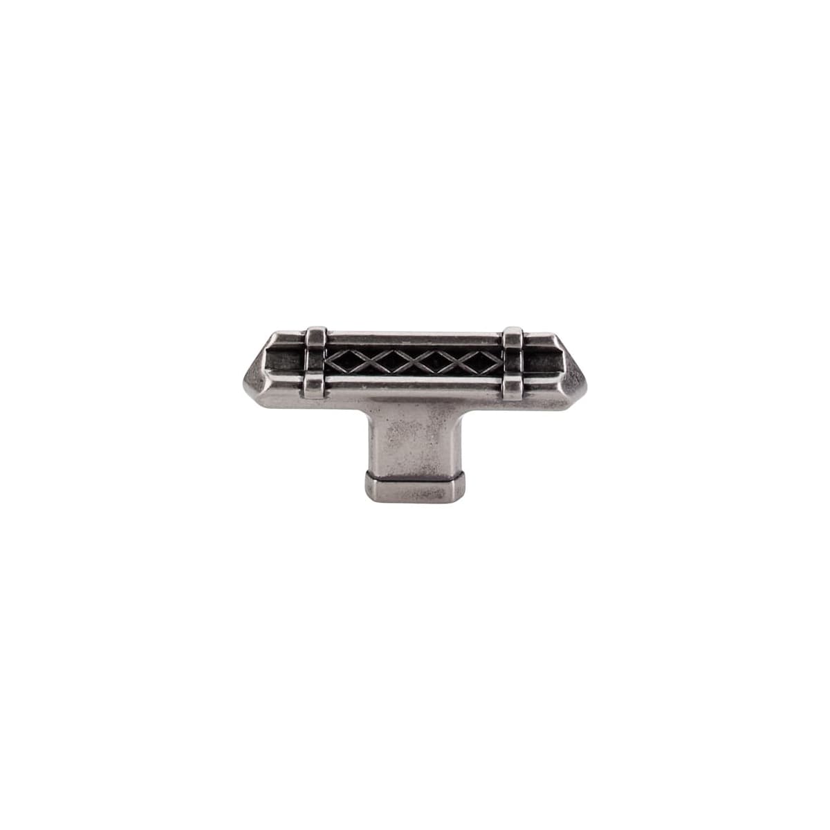 Top Knobs - TK204PTA-10PACK - T-Handle 2-5/8 Inch Bar Cabinet Knob from the Tower Bridge Collection - 10 Pack in Antique Pewter