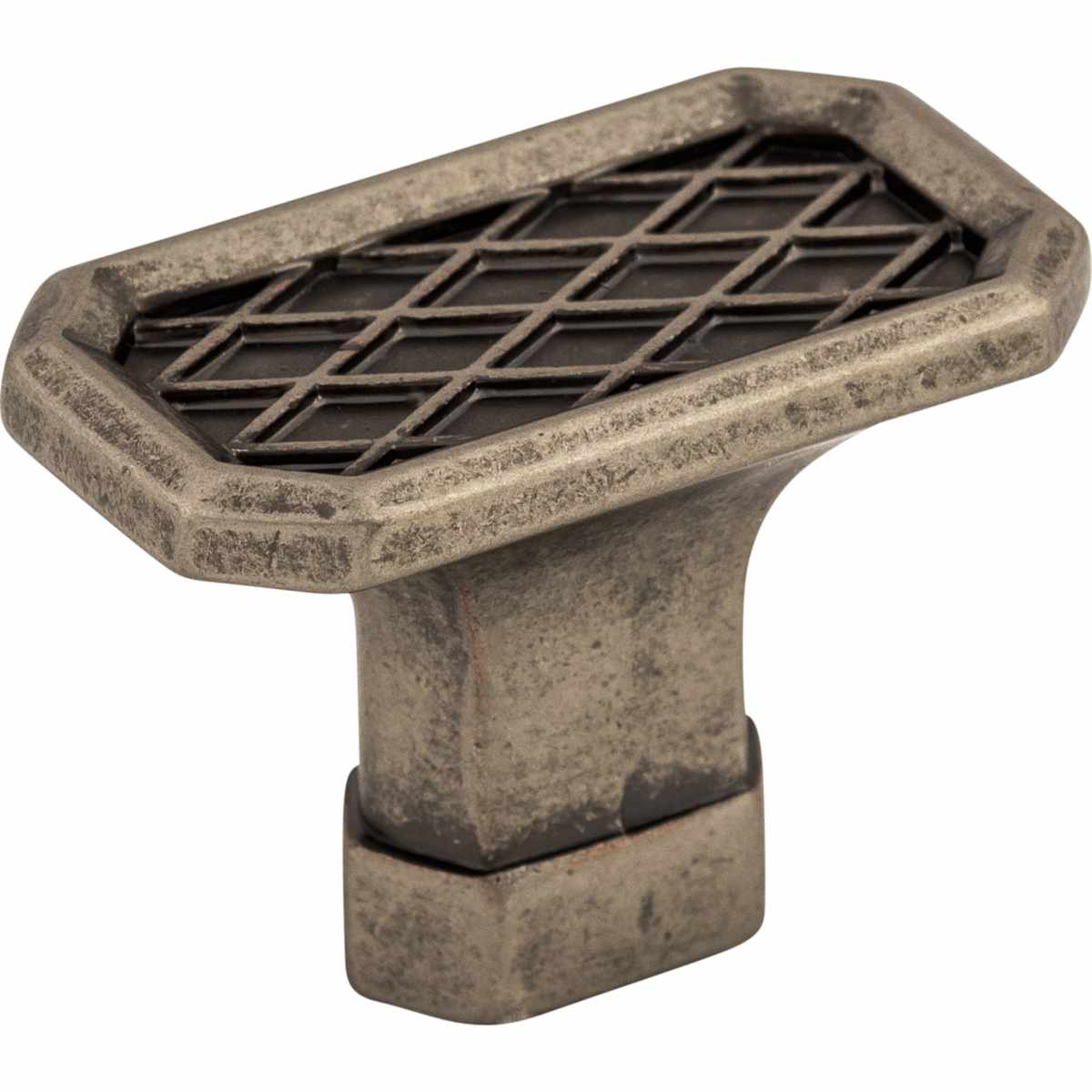 Top Knobs - TK205PTA - Tower Bridge 1-1/2 Inch Rectangular Cabinet Knob from the Tower Bridge Collection in Antique Pewter