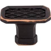Top Knobs - TK205UM - Tower Bridge 1-1/2 Inch Rectangular Cabinet Knob from the Tower Bridge Collection in Umbrio