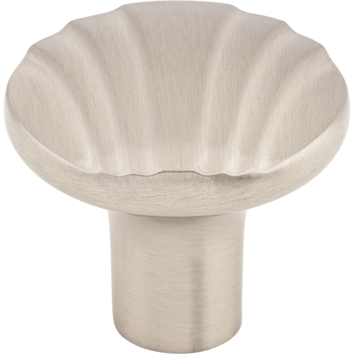 Top Knobs - TK221BSN - Victoria Falls 1-1/4 Inch Mushroom Cabinet Knob from the Victoria Falls Collection in Brushed Satin Nickel