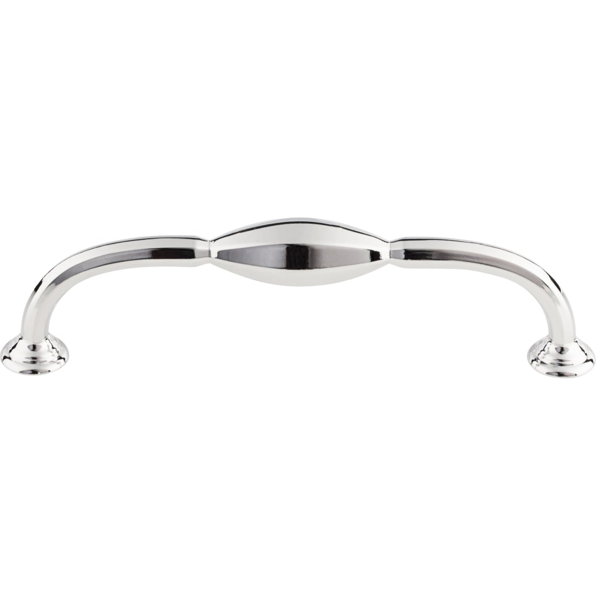Top Knobs - TK232PC - Chareau 5-1/16 Inch Center to Center Handle Cabinet Pull in Polished Chrome