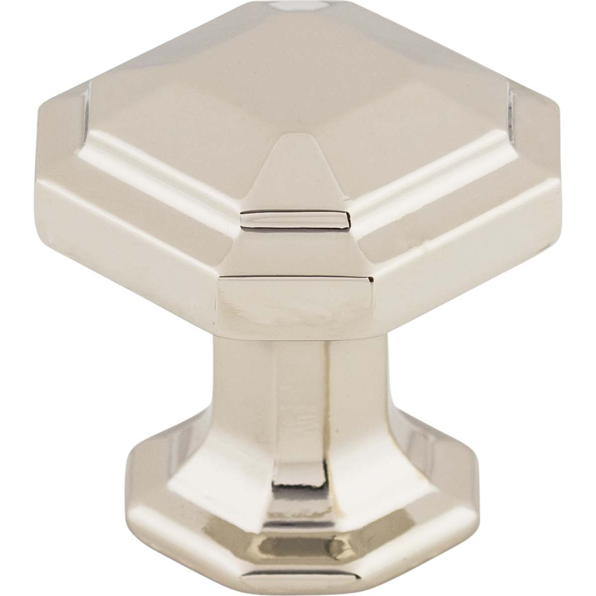 Top Knobs - TK286PC - Emerald 1-1/8 Inch Geometric Cabinet Knob from the Chareau Collection in Polished Chrome