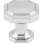 Top Knobs - TK286PC - Emerald 1-1/8 Inch Geometric Cabinet Knob from the Chareau Collection in Polished Chrome