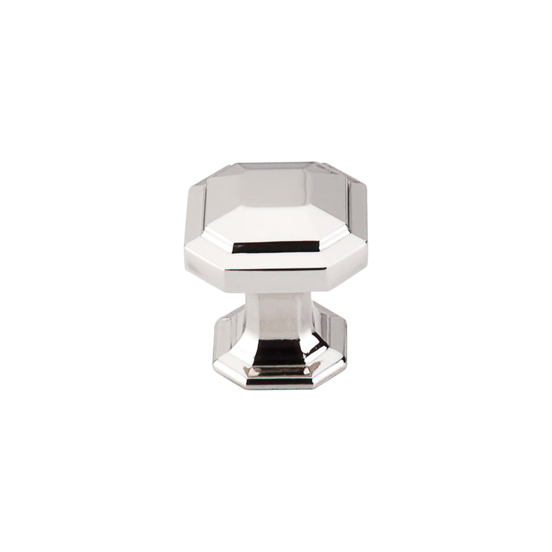 Top Knobs - TK286PN-10PACK - Emerald 1-1/8 Inch Geometric Cabinet Knob from the Chareau Collection - 10 Pack in Polished Nickel