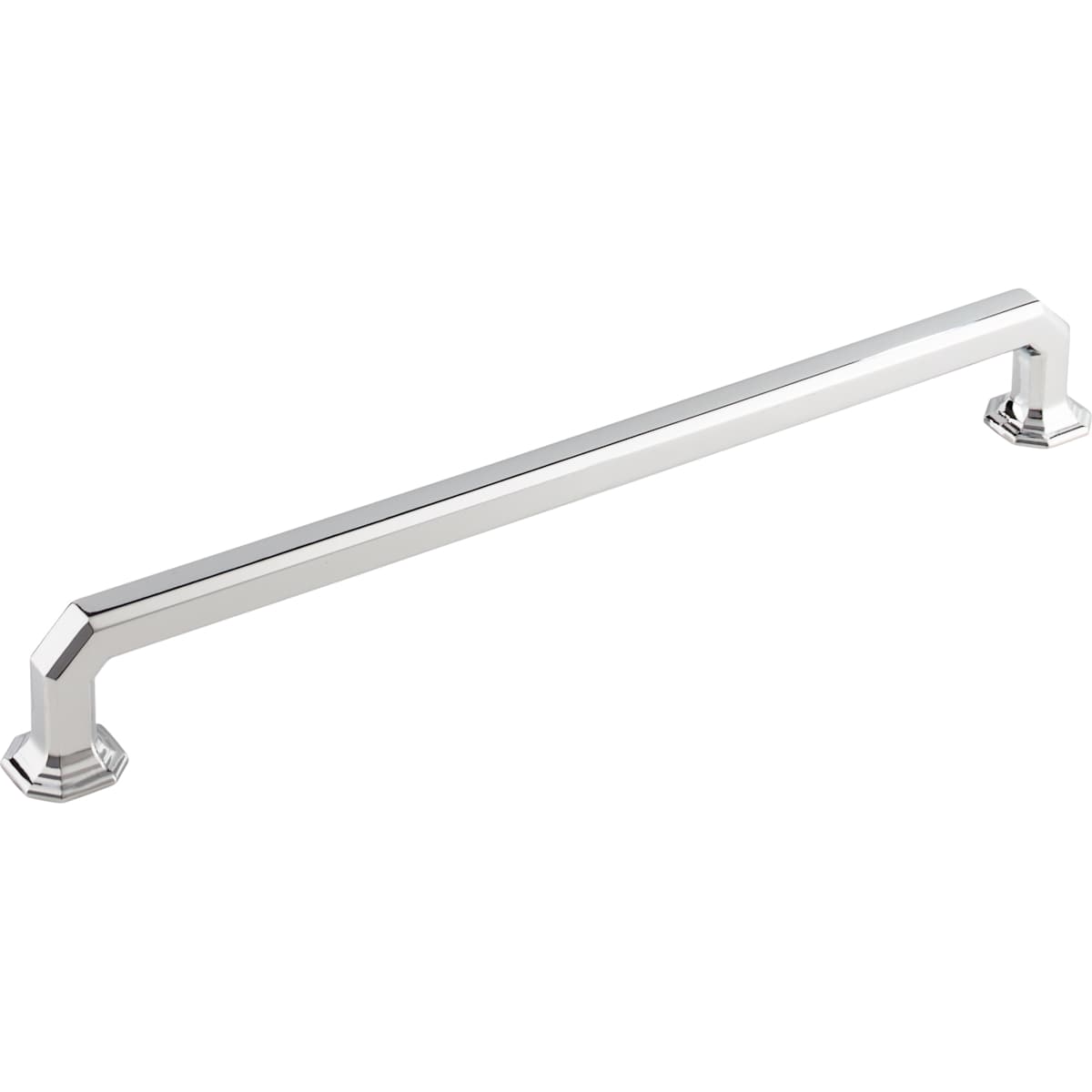 Top Knobs - TK290PN - Emerald 9 Inch Center to Center Handle Cabinet Pull from the Chareau Collection in Polished Nickel