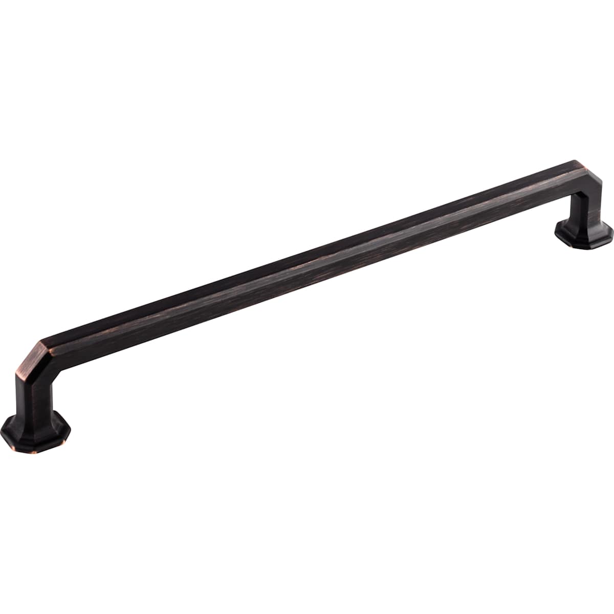 Top Knobs - TK290PN - Emerald 9 Inch Center to Center Handle Cabinet Pull from the Chareau Collection in Polished Nickel