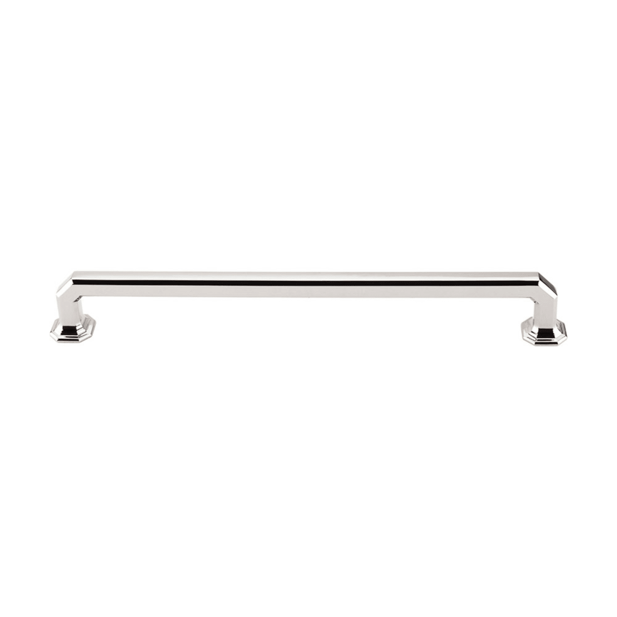 Top Knobs - TK290PN - Emerald 9 Inch Center to Center Handle Cabinet Pull from the Chareau Collection in Polished Nickel