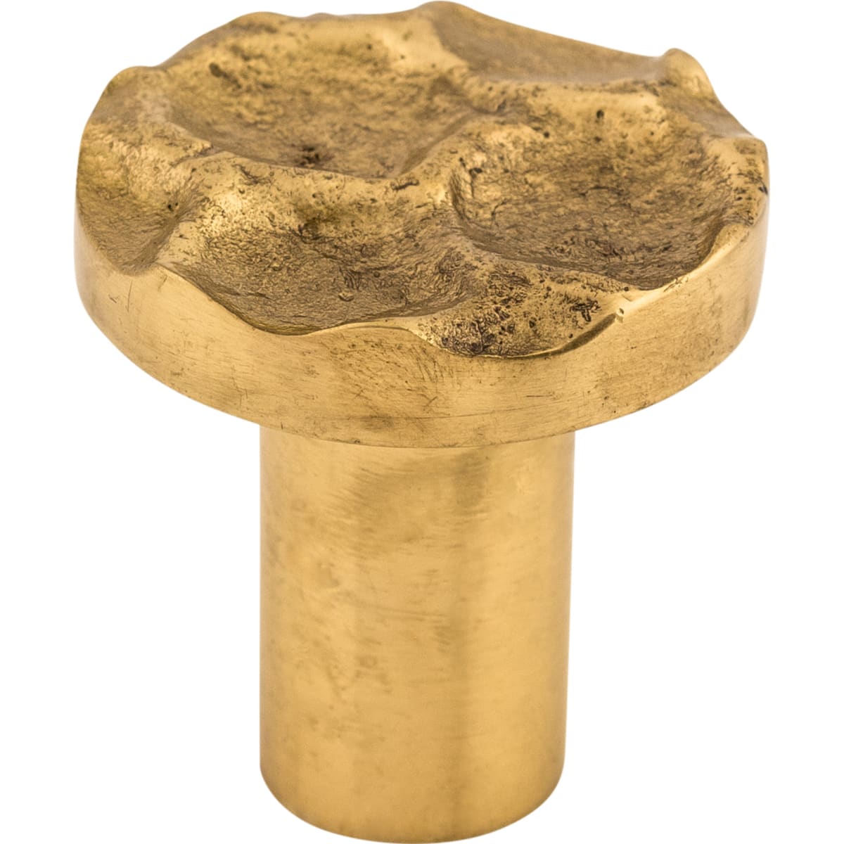 Top Knobs - TK295BR - Cobblestone 1-1/8 Inch Mushroom Cabinet Knob in Brass