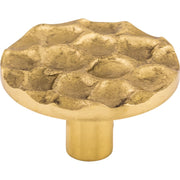 Top Knobs - TK297BR - Cobblestone 1-15/16 Inch Mushroom Cabinet Knob in Brass