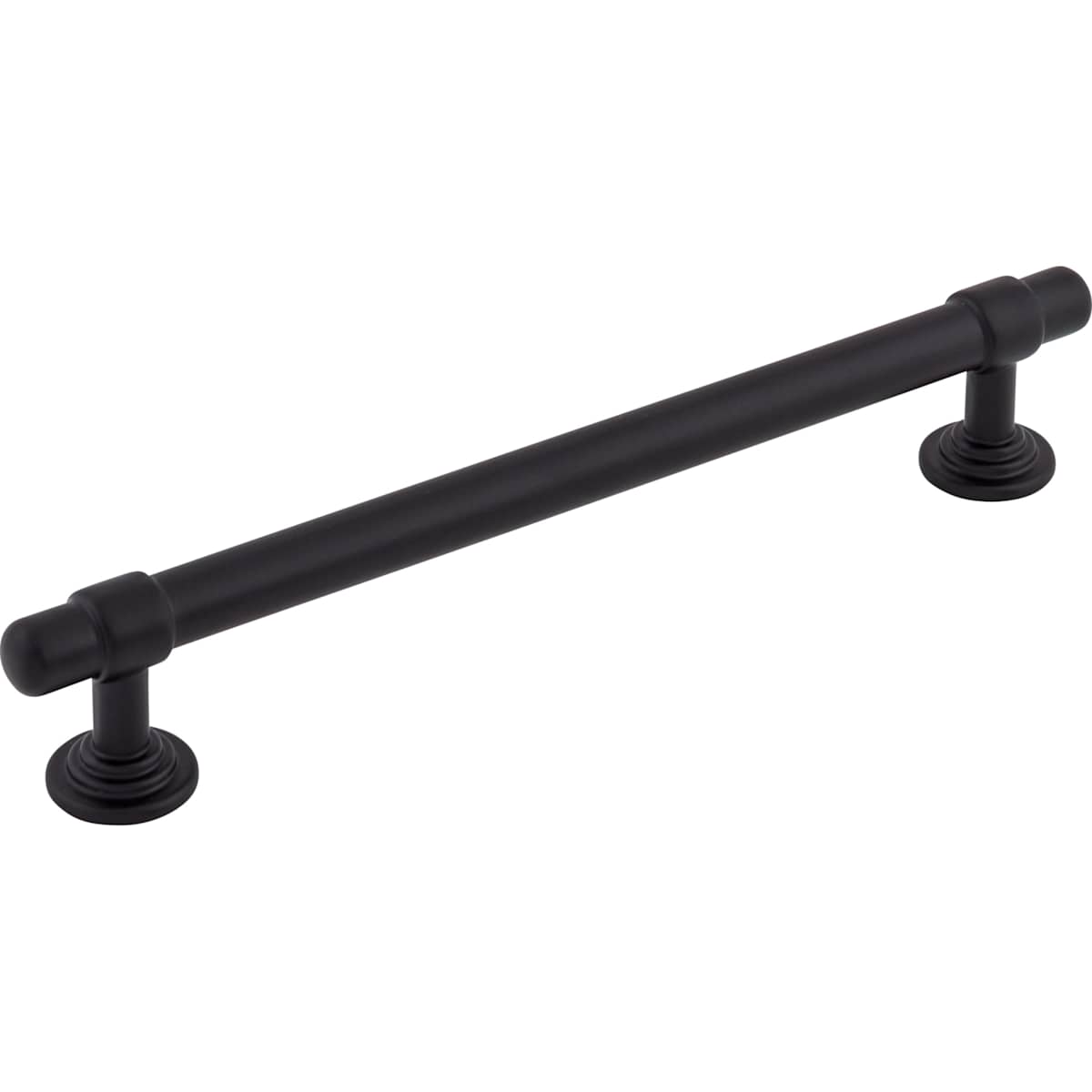 Top Knobs - TK3003BLK - Ellis 6-5/16 Inch Center to Center Bar Cabinet Pull in Flat Black