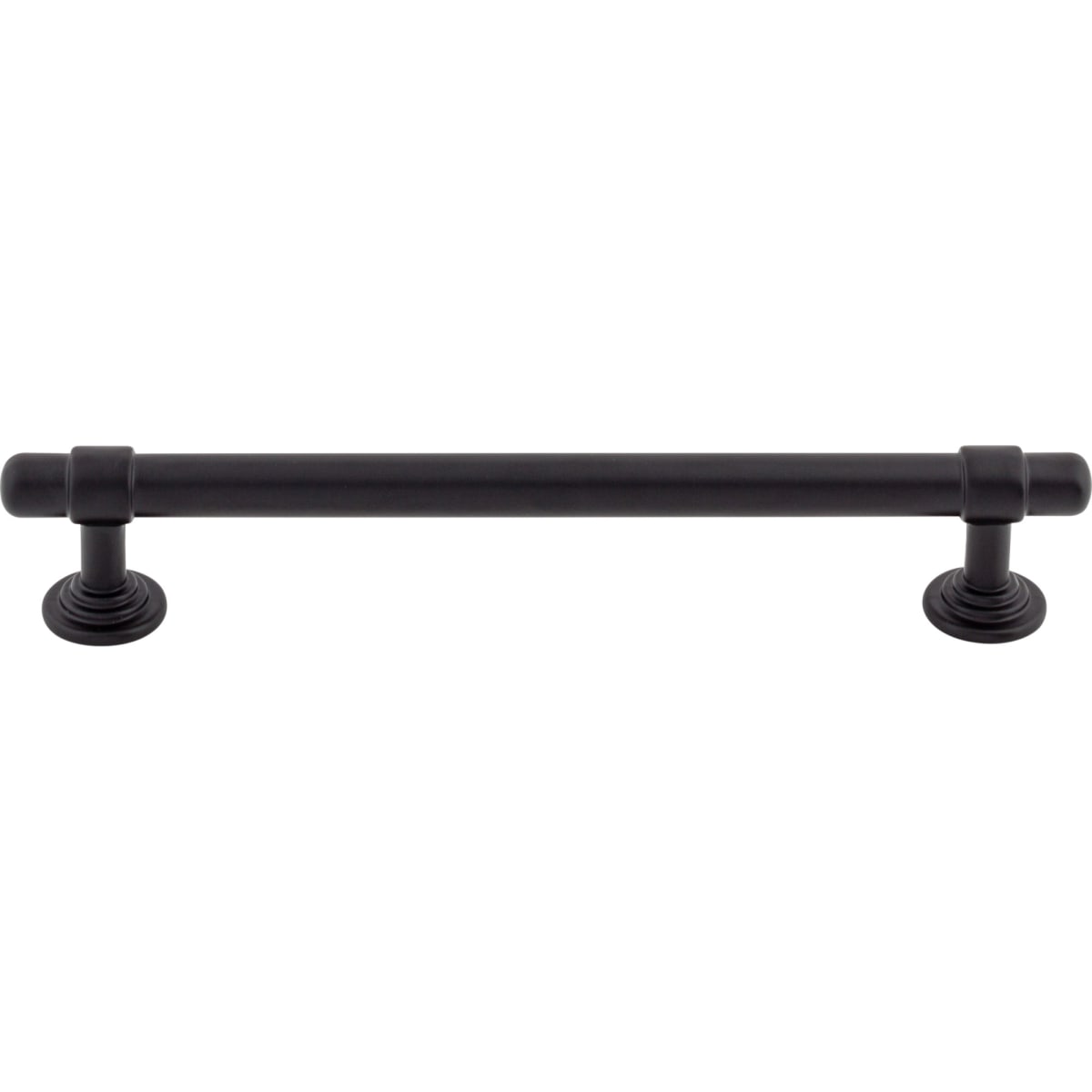 Top Knobs - TK3003BLK - Ellis 6-5/16 Inch Center to Center Bar Cabinet Pull in Flat Black