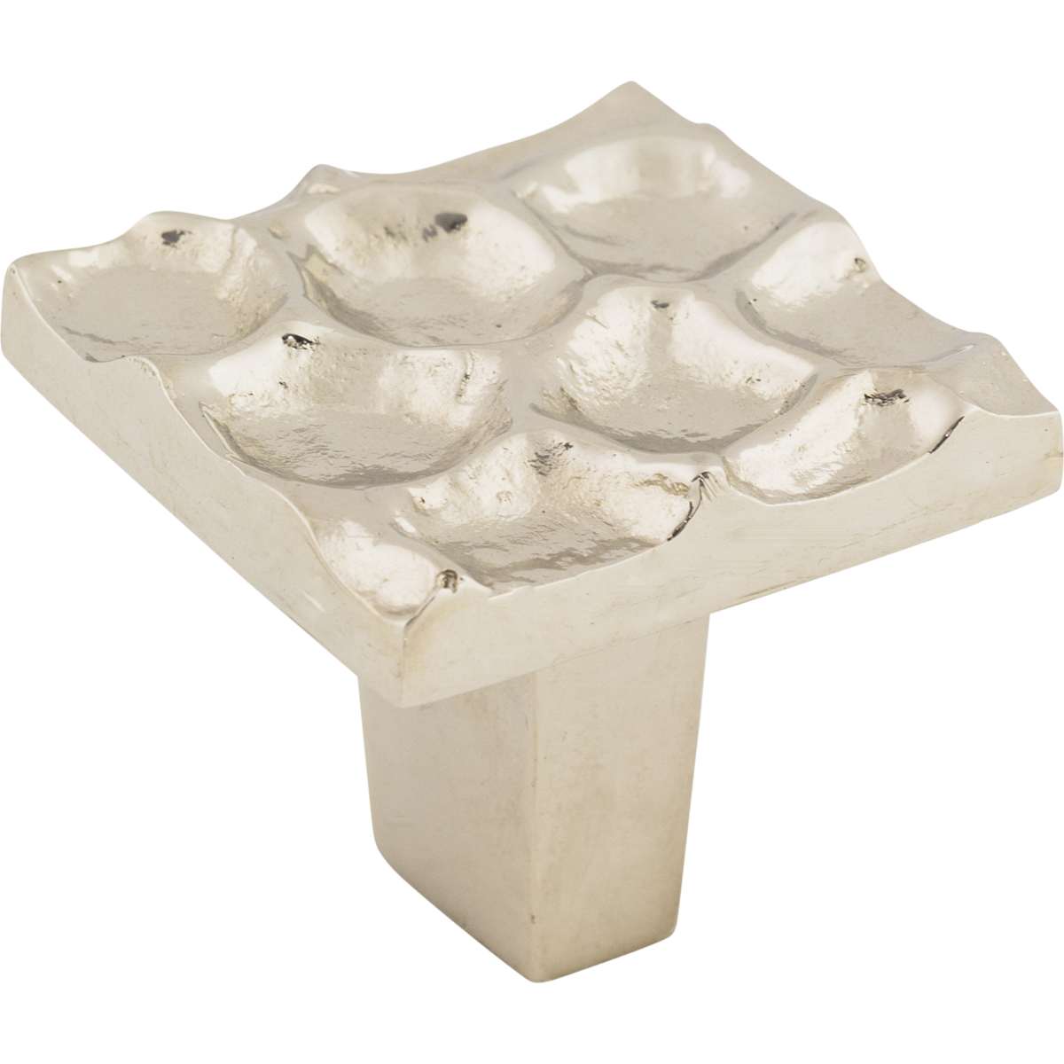 Top Knobs - TK301BR - Cobblestone 1-3/8 Inch Square Cabinet Knob in Brass