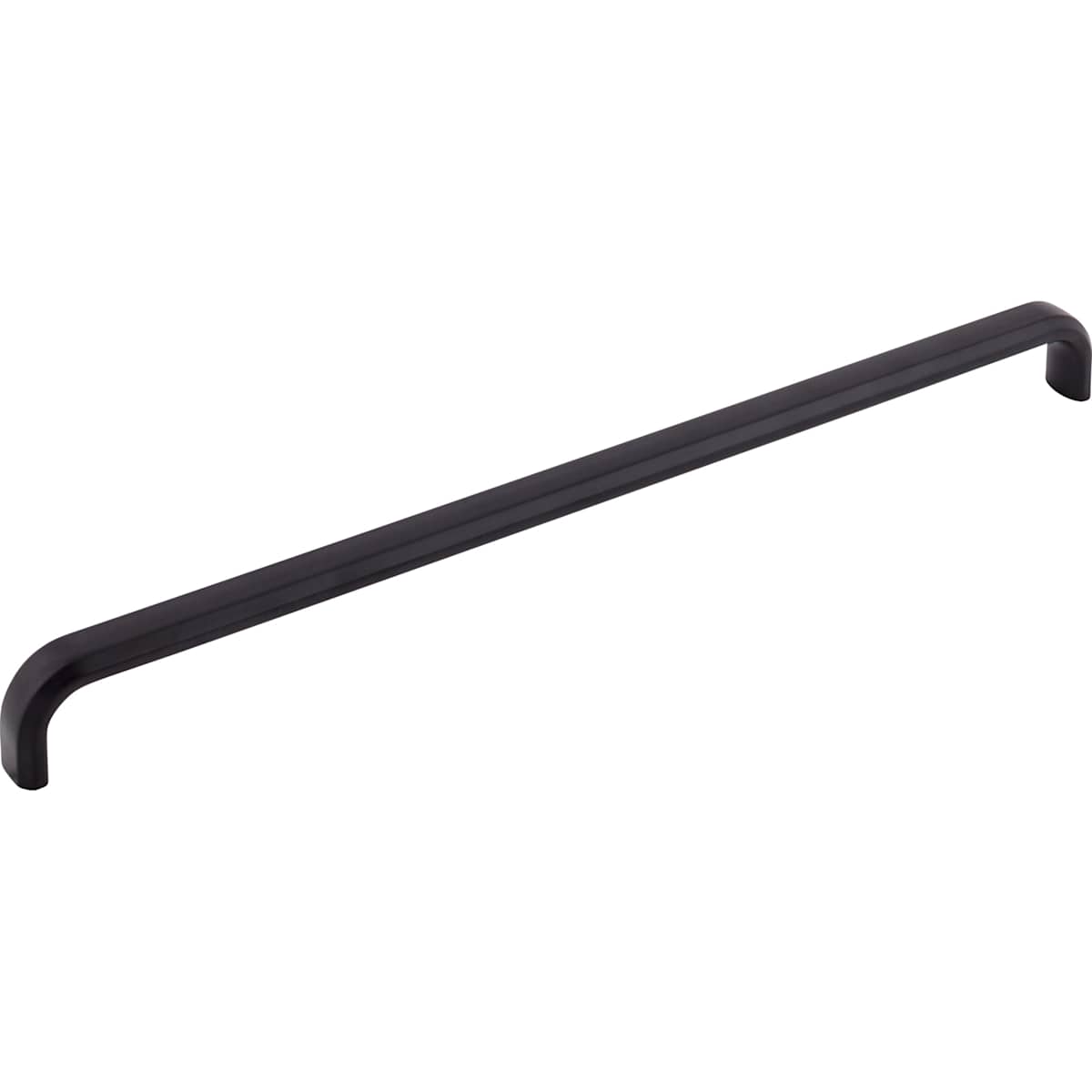 Top Knobs - TK3016BLK - Telfair 12 Inch Center to Center Handle Cabinet Pull in Flat Black