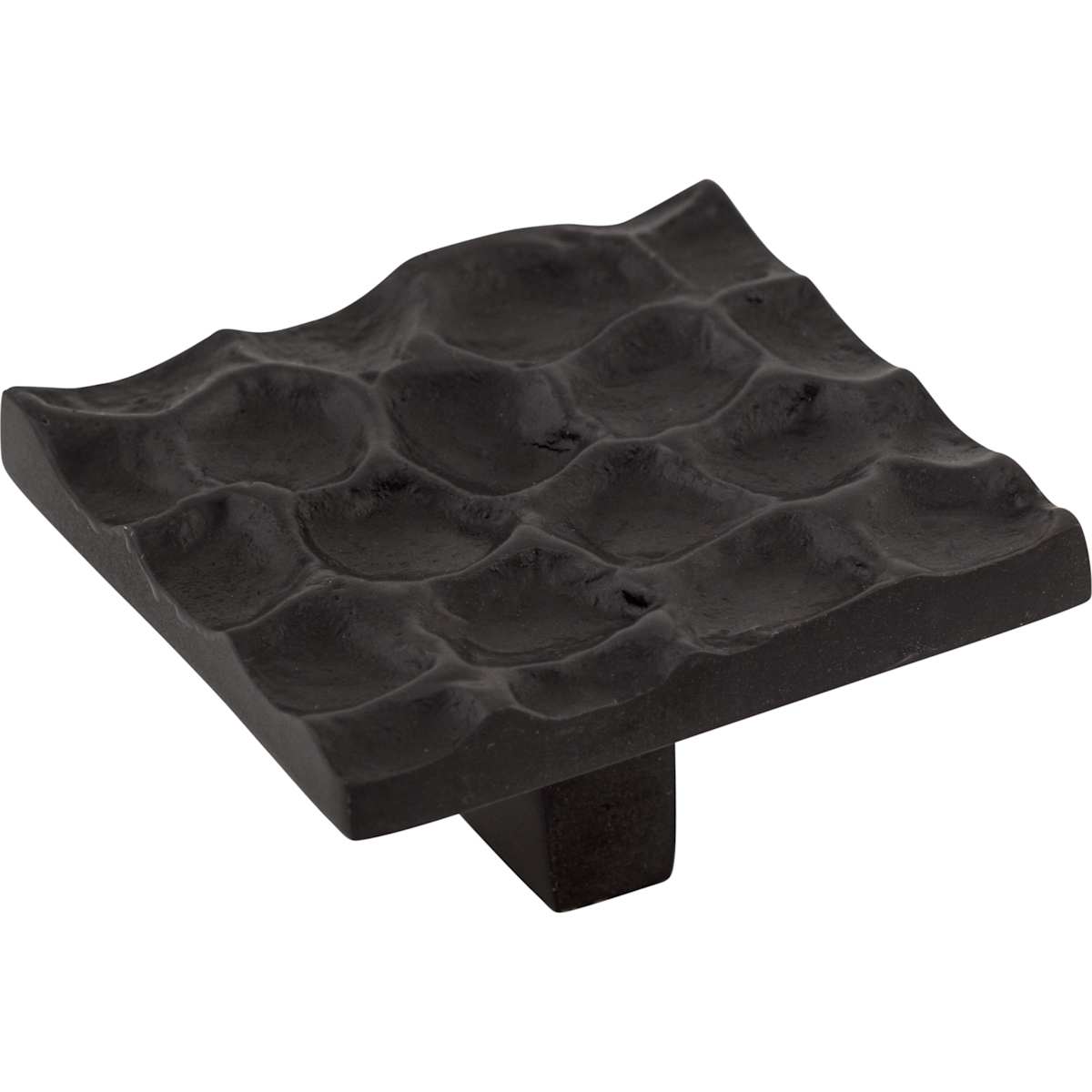 Top Knobs - TK302BA - Cobblestone 1-15/16 Inch Square Cabinet Knob in Antique Brass