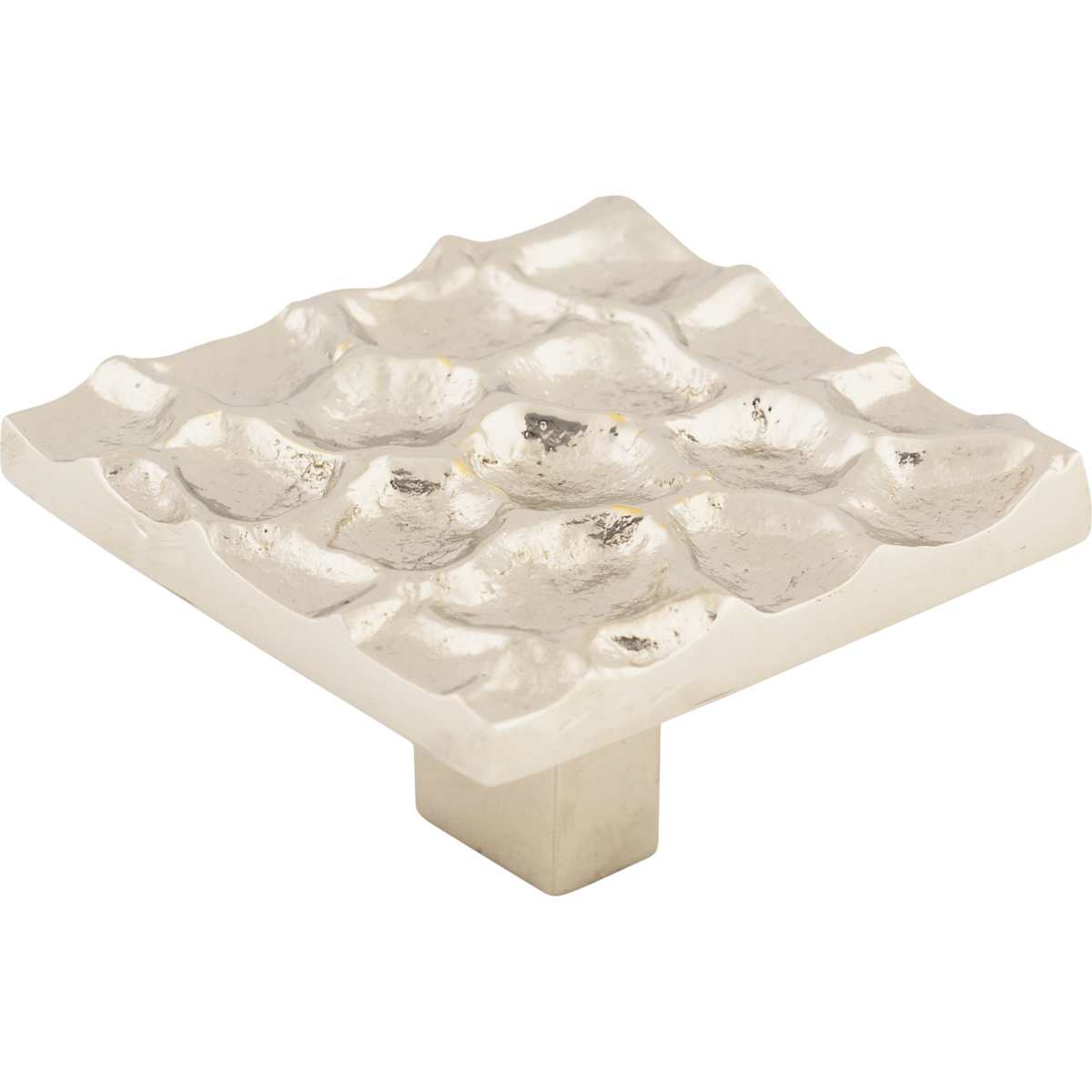 Top Knobs - TK302BA - Cobblestone 1-15/16 Inch Square Cabinet Knob in Antique Brass