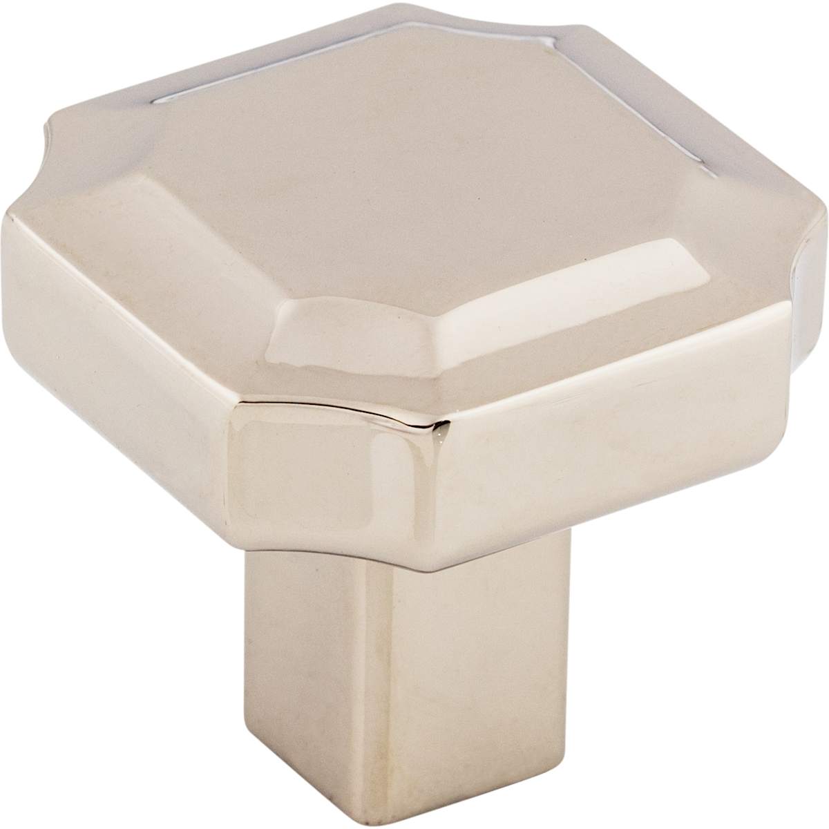 Top Knobs - TK3020PN - Davenport 1-1/4 Inch Geometric Cabinet Knob in Polished Nickel