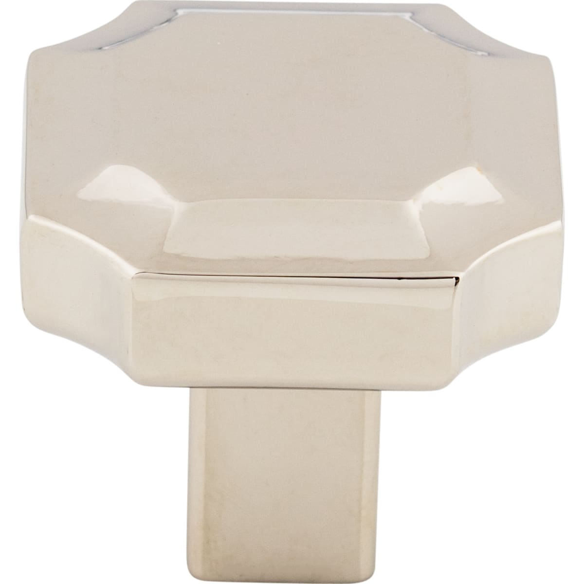 Top Knobs - TK3020PN - Davenport 1-1/4 Inch Geometric Cabinet Knob in Polished Nickel