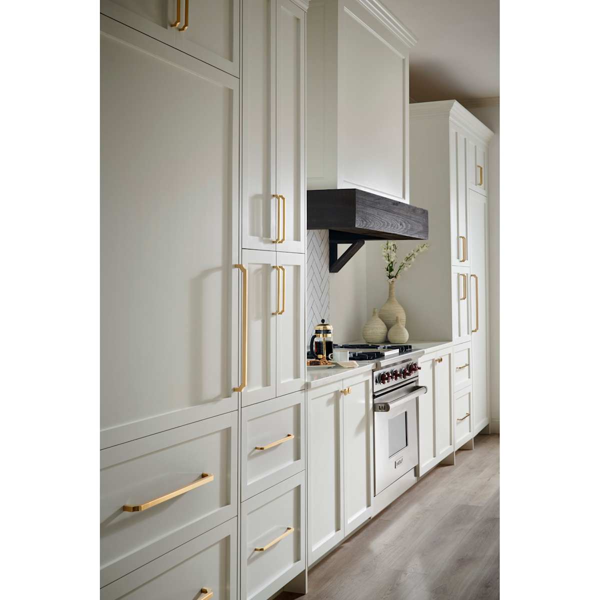 Top Knobs - TK3026PN - Davenport 12 Inch Center to Center Handle Cabinet Pull in Polished Nickel