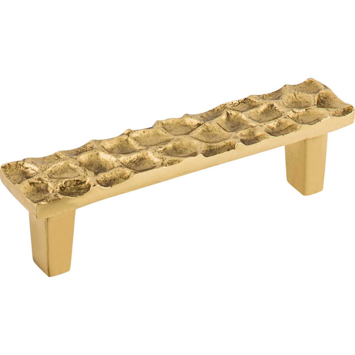 Top Knobs - TK304CB - Cobblestone 3-3/4 Inch Center to Center Bar Cabinet Pull in Coal Black